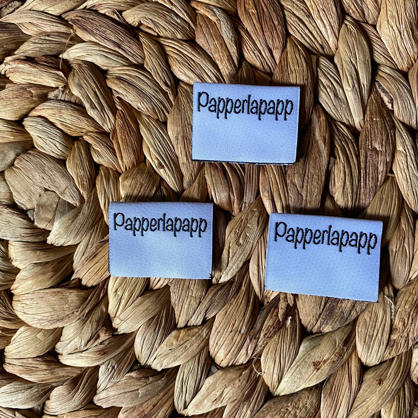 Weblabel "Papperlapapp" 3er Pack